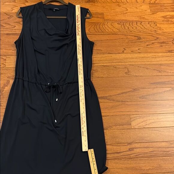 Navy Blue Sleeveless Scoop Neck Sheath Mini Dress - Picture 8 of 8